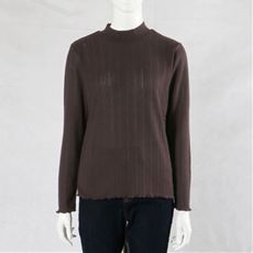 メロー使いハイネックTシャツ(洗濯機OK)