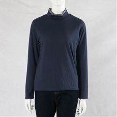 配色ハイネックTシャツ(洗濯機OK)