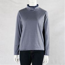 配色ハイネックTシャツ(洗濯機OK)