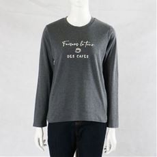 クルーネックプリントTシャツ(綿100%)
