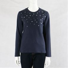 クルーネックプリントTシャツ(綿100%)