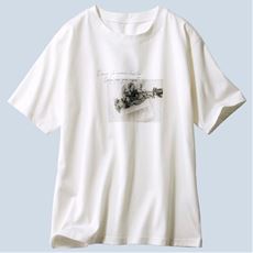 綿100%ロゴTシャツ(綿100%・接触冷感・洗濯機OK)