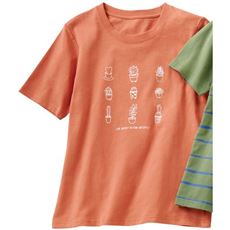 プリントTシャツ(リブ以外綿100%・洗濯機OK)