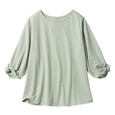 麻調プルオーバー(UVカット・吸汗速乾・洗濯機OK)