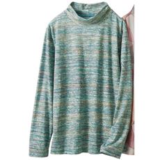 ハイネックプリントTシャツ