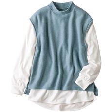 2点セット(ハイネックベスト+Tシャツ)(洗濯機OK)