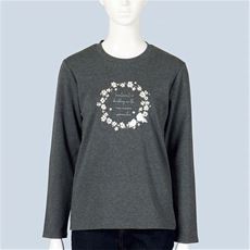 クルーネックプリントTシャツ(綿100%)
