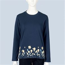 クルーネックプリントTシャツ(綿100%)