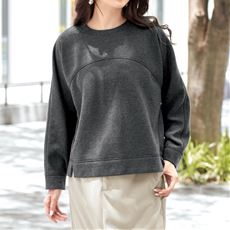 ラメ裏毛プルオーバー