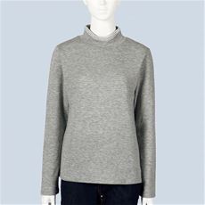 配色ハイネックTシャツ