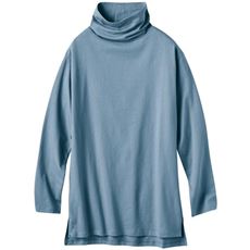 綿100%ハイネックロングTシャツ(スマートヒート&reg;ぬく綿&reg;)(吸湿発熱)
