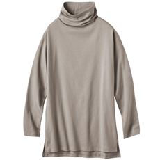 綿100%ハイネックロングTシャツ(スマートヒート&reg;ぬく綿&reg;)(吸湿発熱)