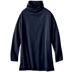 綿100%ハイネックロングTシャツ(スマートヒート&reg;ぬく綿&reg;)(吸湿発熱)