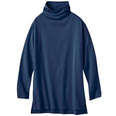 綿100%ハイネックロングTシャツ(スマートヒート&reg;ぬく綿&reg;)(吸湿発熱)