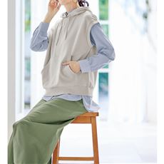 フードベスト(肌側綿100%裏パイル)(洗濯機OK)