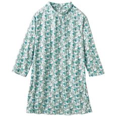 プリントチュニック(7分袖)(日本製)