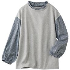 衿フリルプルオーバー