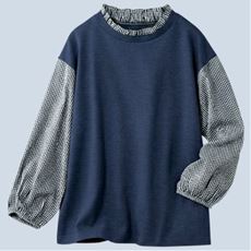 衿フリルプルオーバー