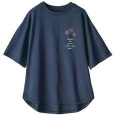 プリントゆるTシャツ(リブ以外綿100%・洗濯機OK)