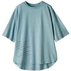 プリントゆるTシャツ(リブ以外綿100%・洗濯機OK)