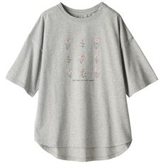 プリントゆるTシャツ(リブ以外綿100%・洗濯機OK)