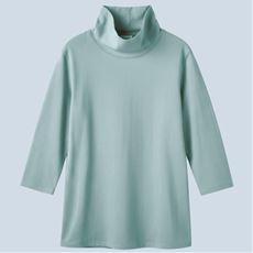 サマールーズネックTシャツ(7分袖)(綿100%・UVカット・洗濯機OK)