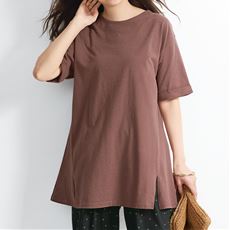 袖折返しチュニック