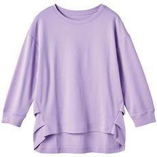 脇タック使いプルオーバー(7分袖)(綿100%・洗濯機OK)