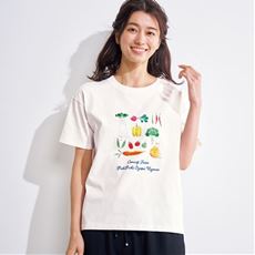 トコロコムギお野菜にゃんこ半袖Tシャツ
