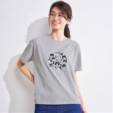 白黒さん集合半袖Tシャツ