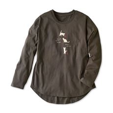 プリントゆるTシャツ(綿100%・洗濯機OK)