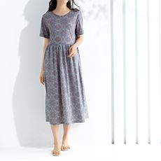 サマーロングルームワンピース(綿100%)