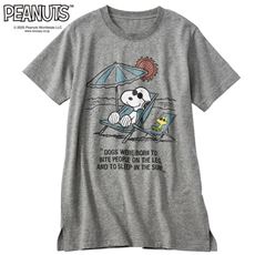 コットン100% 半袖Tシャツ(SNOOPY)
