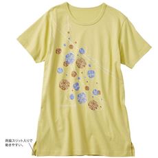 洗濯に強い!綿100%Tシャツ(セミロング丈)