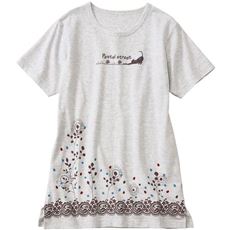 洗濯に強い!綿100%Tシャツ(セミロング丈)