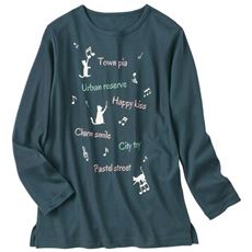 Tシャツ(セミロング丈・綿100%)