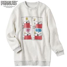 綿混あったか裏起毛プルオーバー(SNOOPY)