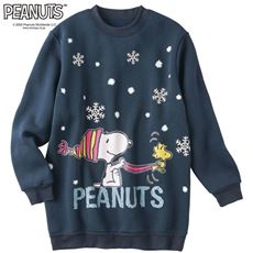 綿混あったか裏起毛プルオーバー(SNOOPY)