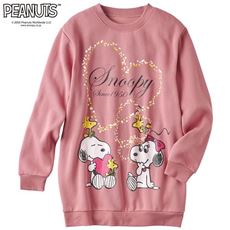 綿混あったか裏起毛プルオーバー(SNOOPY)