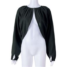 風が通って涼しい指穴付きボレロ(綿100%)