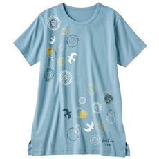 毎日洗える!綿100%Tシャツ(セミロング丈)