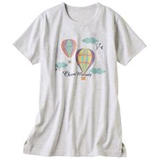 毎日洗える!綿100%Tシャツ(セミロング丈)