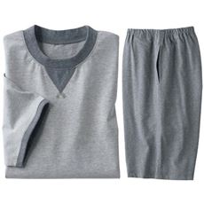 綿100%吸汗・速乾(半袖&ハーフパンツ)パジャマ(男女兼用)