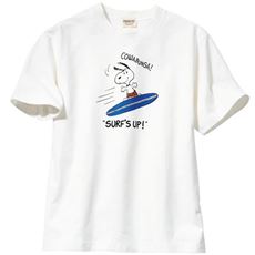 【男女兼用】綿100%プリントTシャツ(SNOOPY)