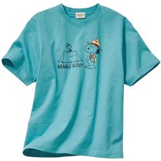 【男女兼用】綿100%プリントTシャツ(SNOOPY)