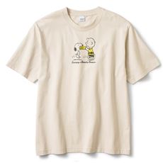 【男女兼用】綿100%プリント半袖Tシャツ(SNOOPY)