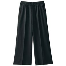 楊柳素材のさら軽クロップドワイドパンツ