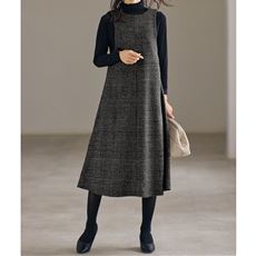 グレンチェックジャンパースカート