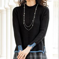 ボタンデザイン配色プルオーバー