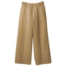 綿100%ダブルガーゼワイドパンツ